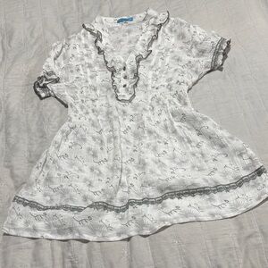 Verty White Floral Top